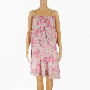 Rare NWT Vintage Laisse Passe Japan Pastel Floral Tank and Skirt Set